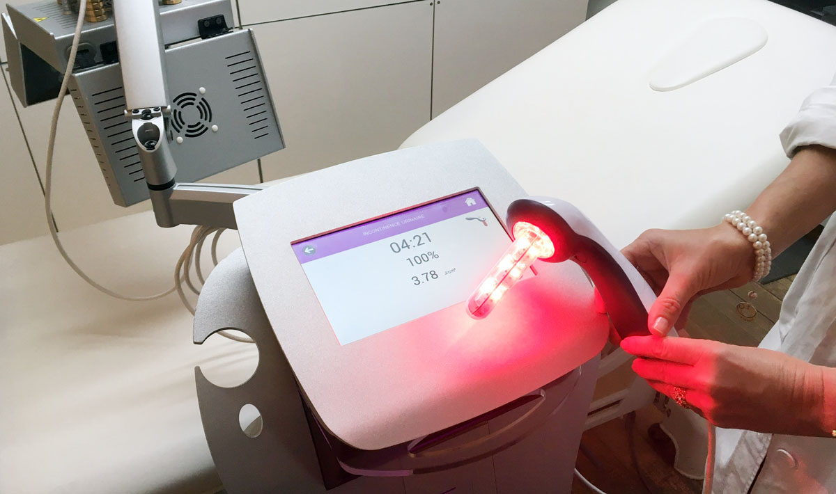 Laser LED gynécologique Milta au cabinet du Dr Catoni