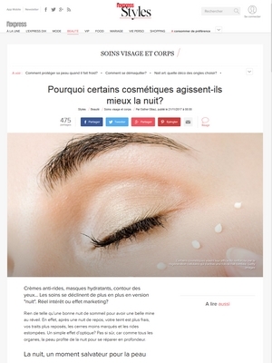 Pourquoi certains cosm&eacute;tiques agissent-ils mieux la nuit ?